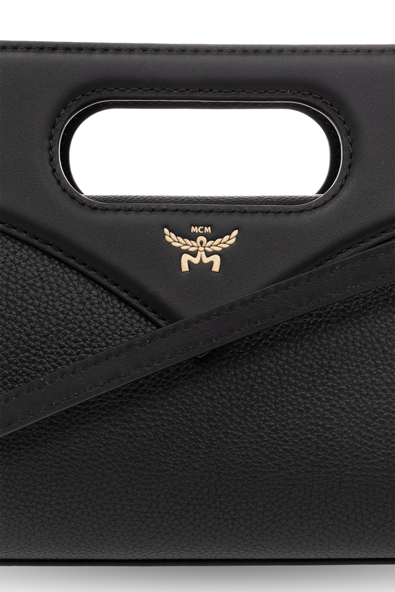 Preto Leather shoulder bag MCM - Vitkac Brazil